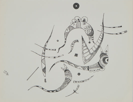 Vassily KANDINSKY : Composition animale - Lithographie signée