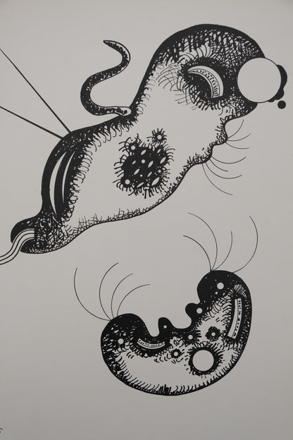 Vassily KANDINSKY : Composition aux deux visages - Lithographie signée