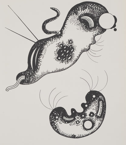 Vassily KANDINSKY : Composition aux deux visages - Lithographie signée