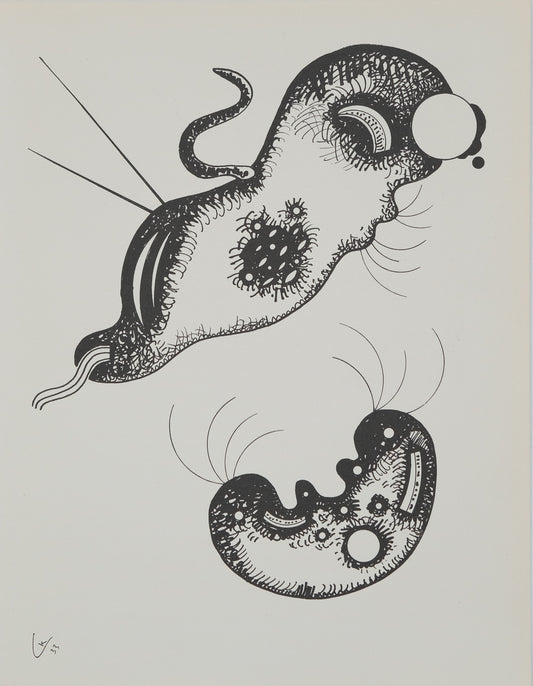Vassily KANDINSKY : Composition aux deux visages - Lithographie signée