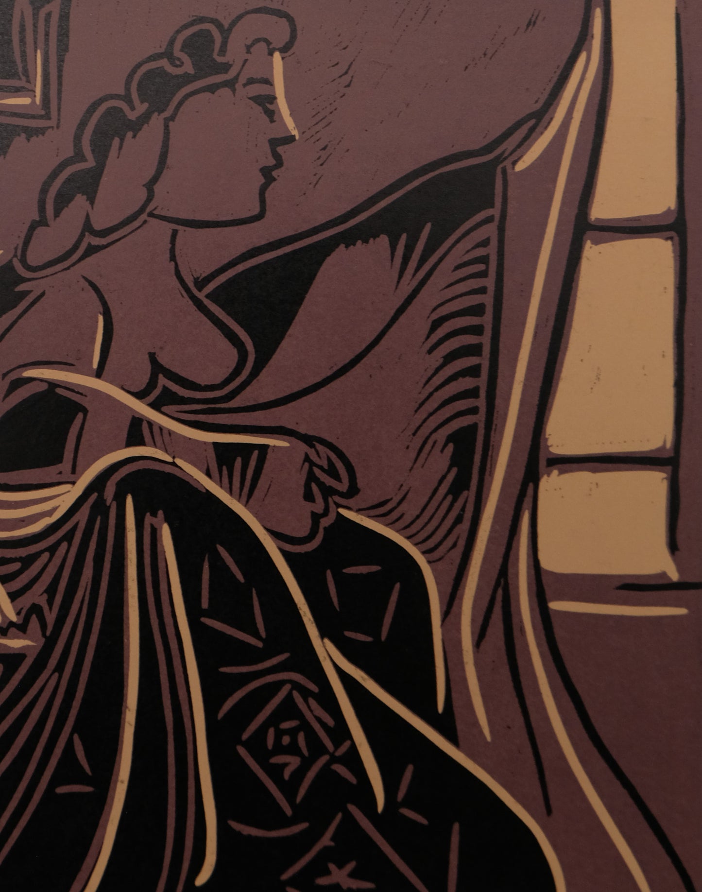 Pablo PICASSO : Picador et Torero - Linogravure en couleurs