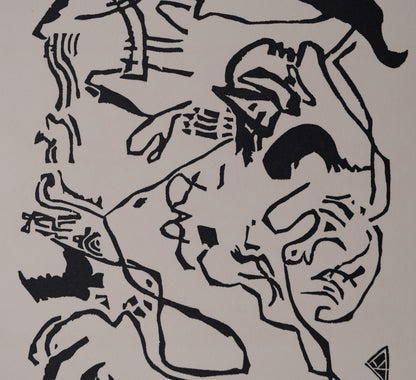 Vassily KANDINSKY : Jour du jugement - Gravure originale signée