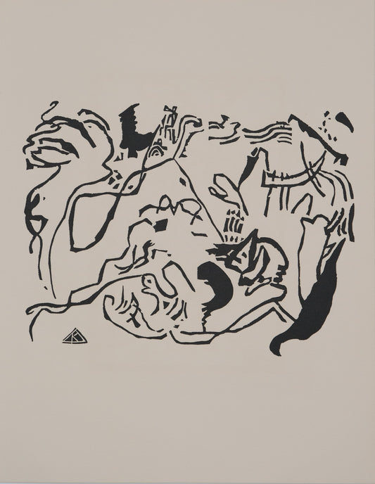 Vassily KANDINSKY : Jour du jugement - Gravure originale signée