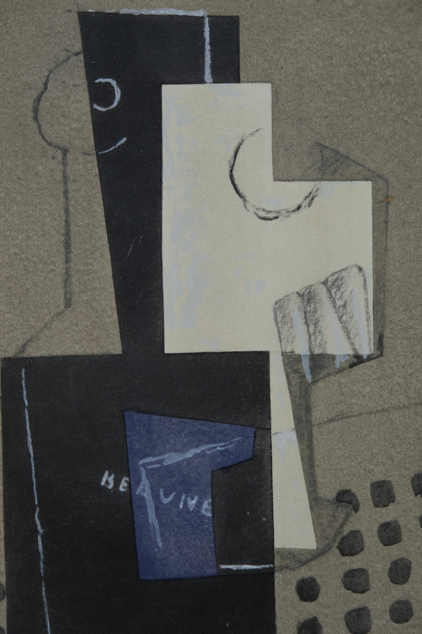 Henri LAURENS : Papier collé à la guitare - Lithographie originale