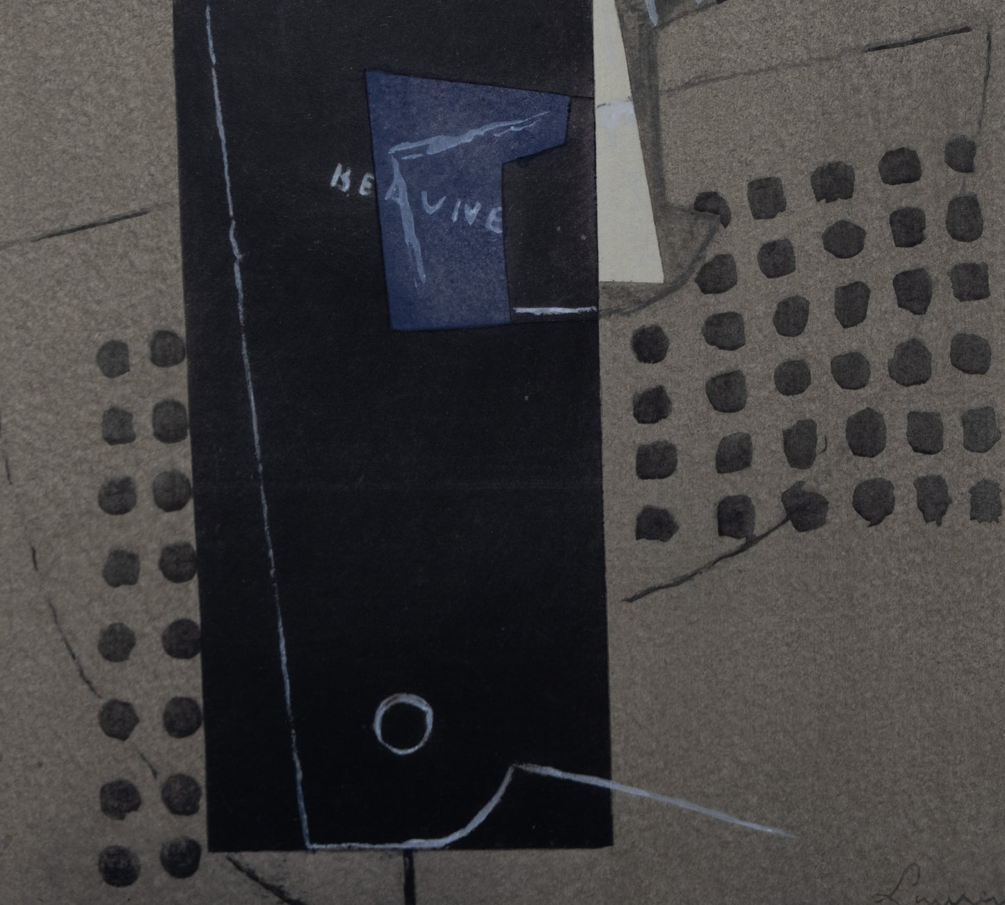 Henri LAURENS : Papier collé à la guitare - Lithographie originale