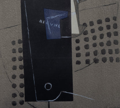 Henri LAURENS : Papier collé à la guitare - Lithographie originale