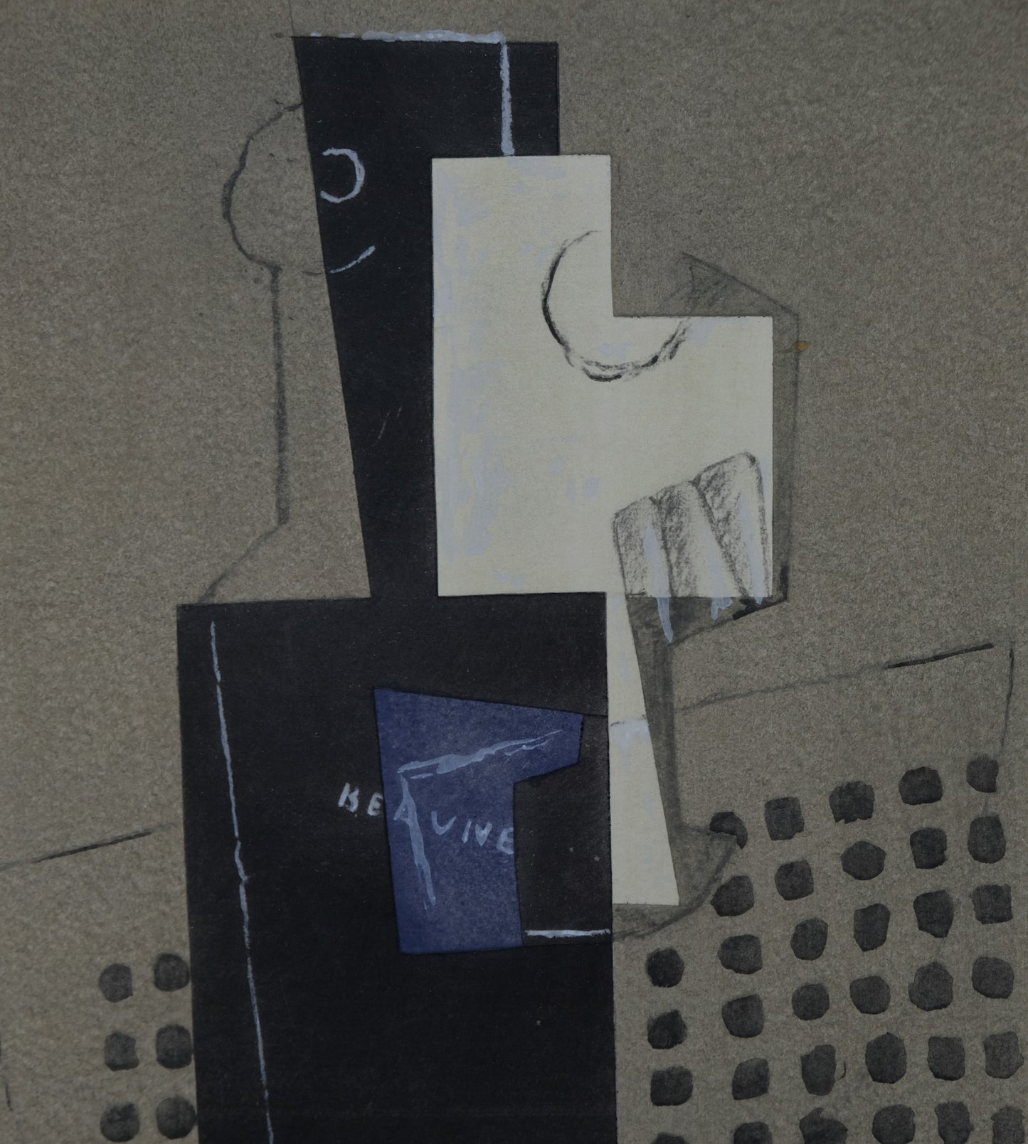 Henri LAURENS : Papier collé à la guitare - Lithographie originale