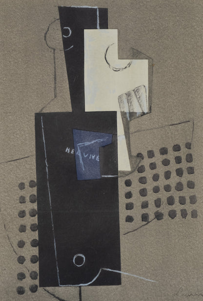 Henri LAURENS : Papier collé à la guitare - Lithographie originale
