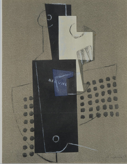 Henri LAURENS : Papier collé à la guitare - Lithographie originale
