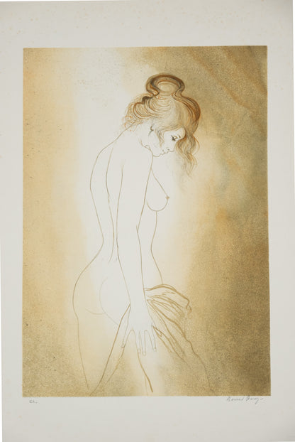 Bernard CHAROY : Nu de Virginie - Lithographie originale signée