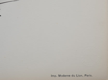 Pablo PICASSO : Hommage à Machado - Lithographie signée
