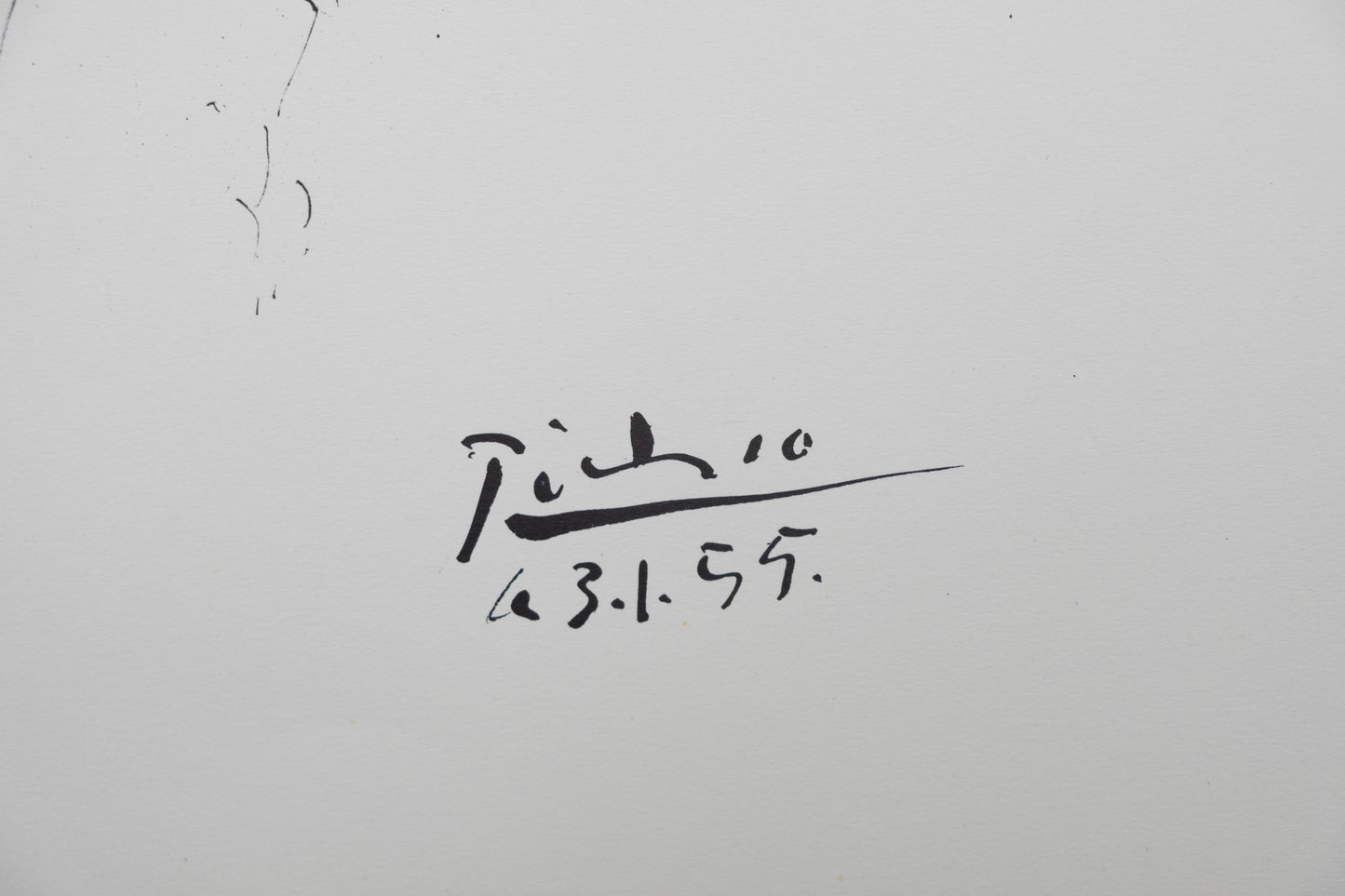 Pablo PICASSO : Hommage à Machado - Lithographie signée