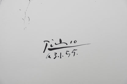 Pablo PICASSO : Hommage à Machado - Lithographie signée