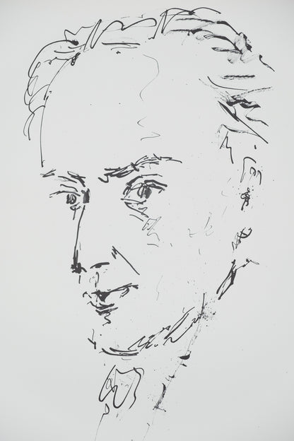 Pablo PICASSO : Hommage à Machado - Lithographie signée