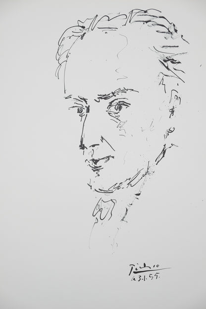 Pablo PICASSO : Hommage à Machado - Lithographie signée