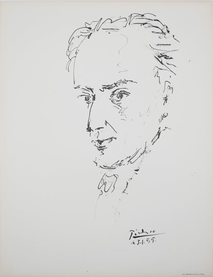 Pablo PICASSO : Hommage à Machado - Lithographie signée