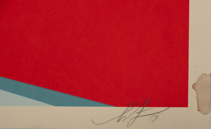 Shepard FAIREY (OBEY) : Downward Trajectory - Lithographie originale signée