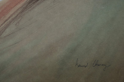 Bernard CHAROY : Portrait de Charlotte - Lithographie originale signée