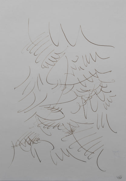 Dora MAAR : Composition végétale - Dessin original signé