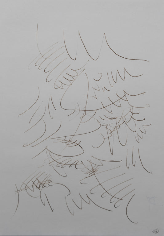Dora MAAR : Composition végétale - Dessin original signé
