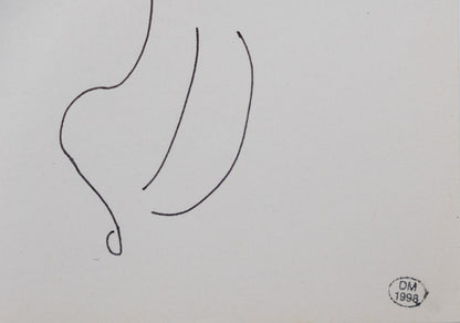 Dora MAAR : Composition florale - Dessin original signé
