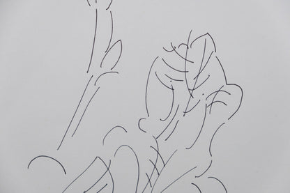 Dora MAAR : Composition florale - Dessin original signé