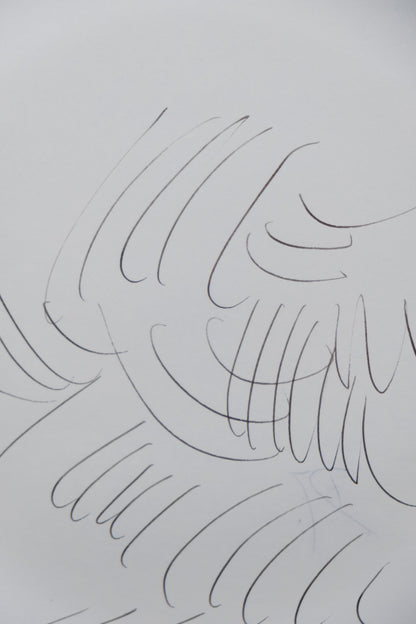 Dora MAAR : Composition brumeuse - Dessin original signé