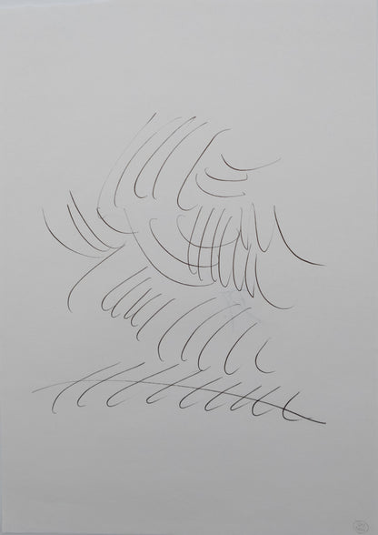 Dora MAAR : Composition brumeuse - Dessin original signé