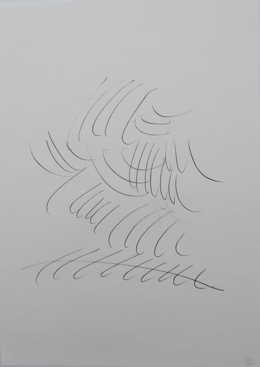 Dora MAAR : Composition brumeuse - Dessin original signé