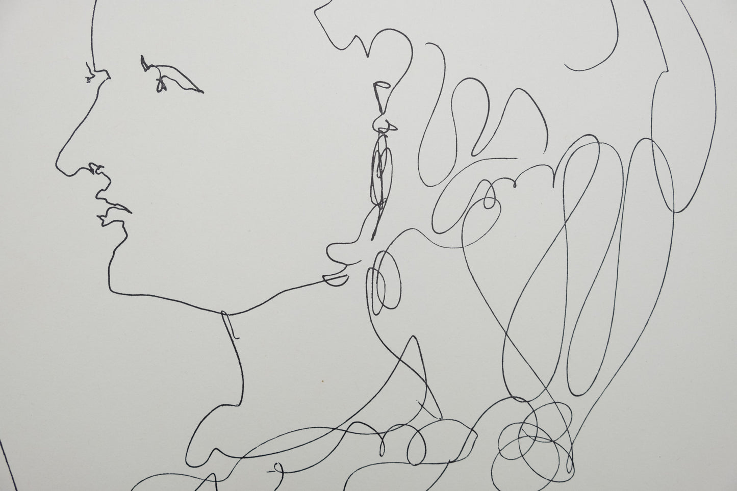 Lucio FONTANA : La servante justifiée - Lithographie signée