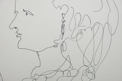 Lucio FONTANA : La servante justifiée - Lithographie signée