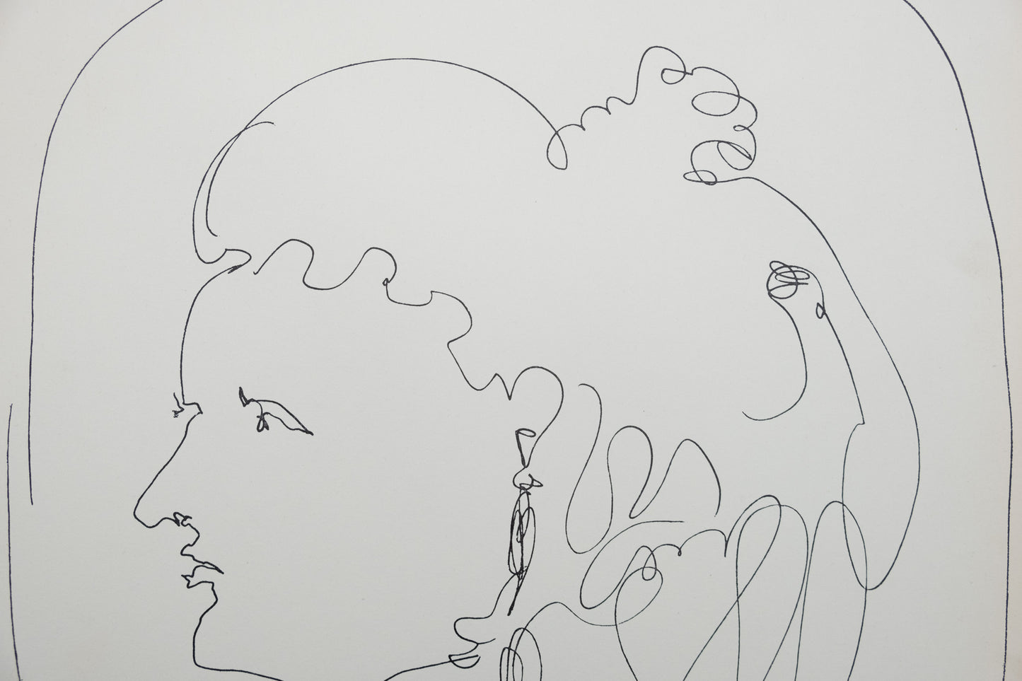 Lucio FONTANA : La servante justifiée - Lithographie signée