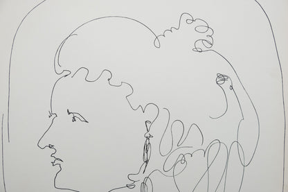 Lucio FONTANA : La servante justifiée - Lithographie signée