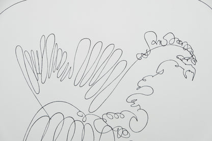 Lucio FONTANA : Le héron - Lithographie signée