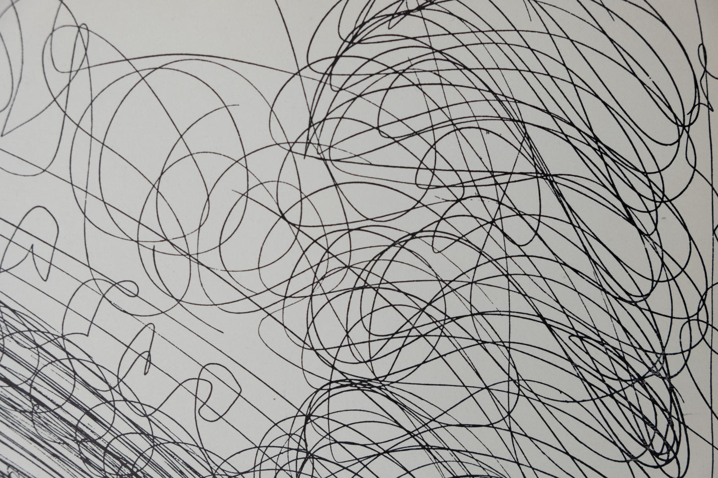 Lucio FONTANA : La chose impossible - Lithographie signée