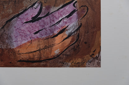 Marc CHAGALL : David et Bethsabée - Lithographie signée