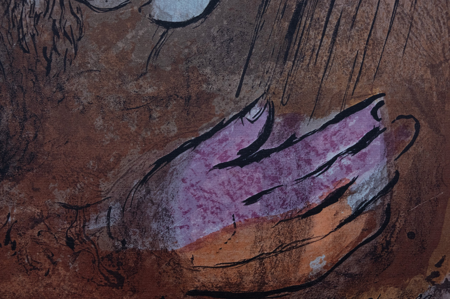 Marc CHAGALL : David et Bethsabée - Lithographie signée
