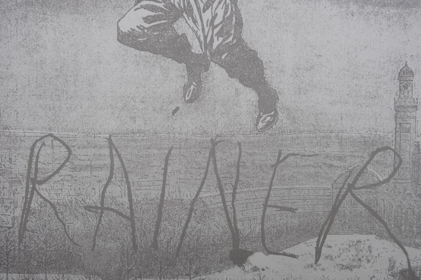 Arnulf RAINER : La Tour Eiffel - Lithographie originale signée