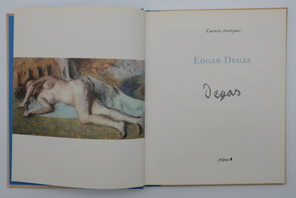 Edgar DEGAS : Carnets érotiques - Livre illustré