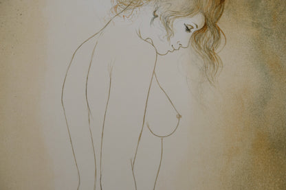 Bernard CHAROY : Nu de Virginie - Lithographie originale signée
