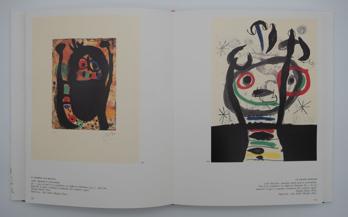 Joan MIRO : Volume II : Miró – Graveur (1961 - 1973) - 2 bois gravés originaux