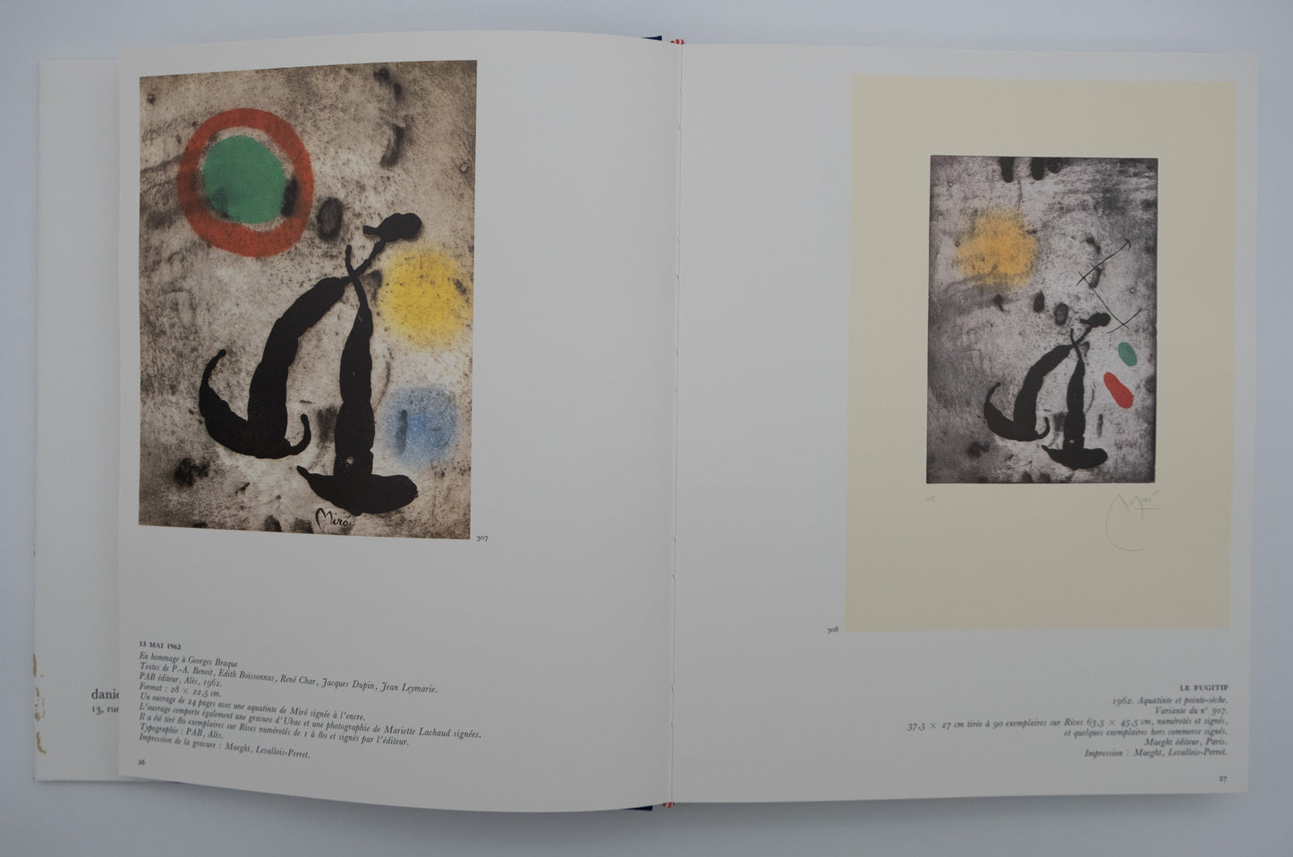 Joan MIRO : Volume II : Miró – Graveur (1961 - 1973) - 2 bois gravés originaux