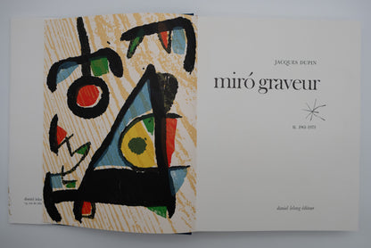 Joan MIRO : Volume II : Miró – Graveur (1961 - 1973) - 2 bois gravés originaux