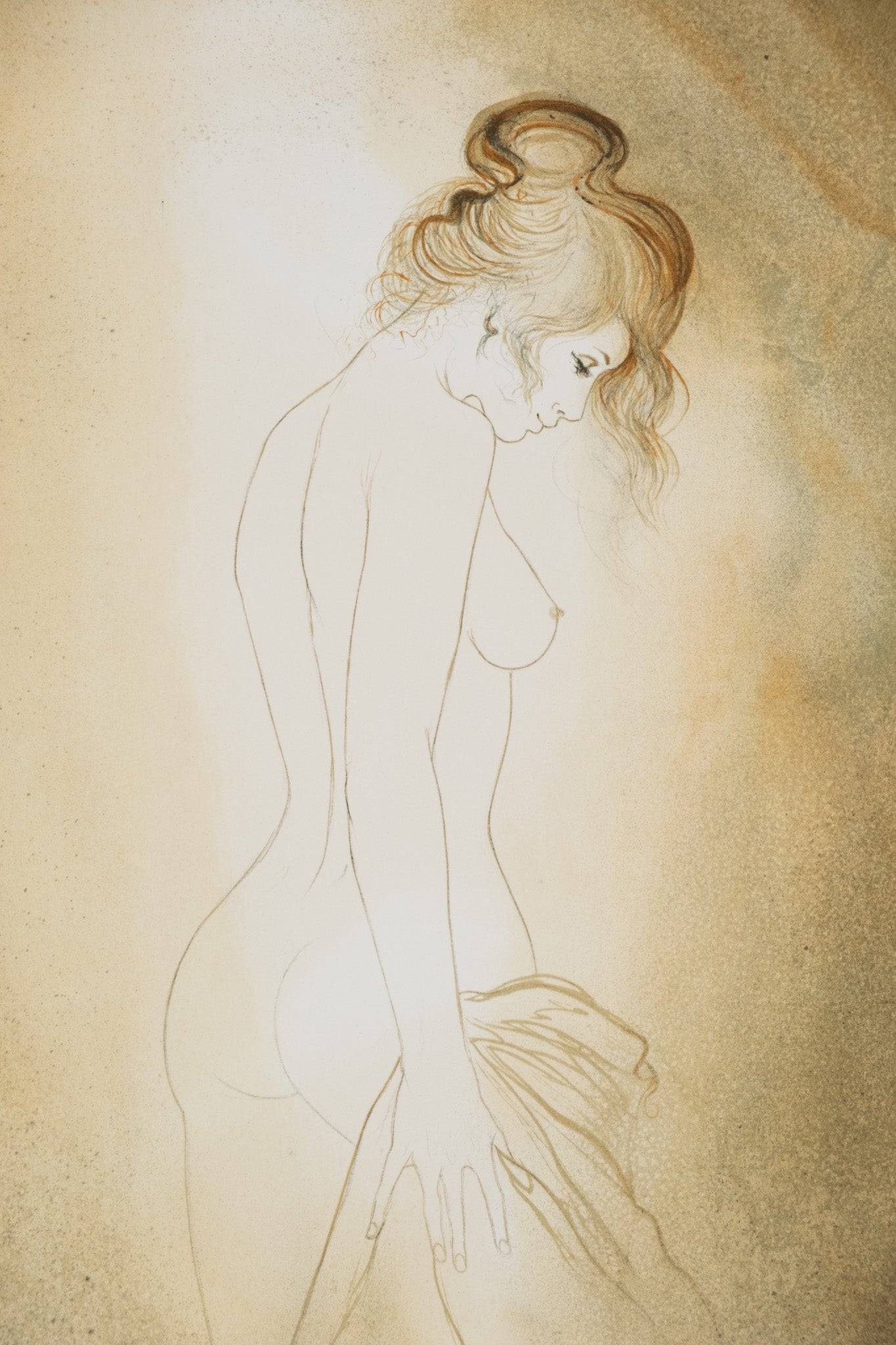 Bernard CHAROY : Nu de Virginie - Lithographie originale signée
