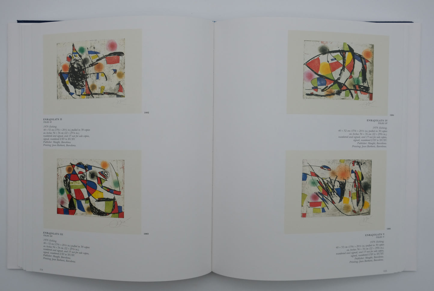 Joan MIRO : Volume IV : Miró – Engraveur (1976-1983) - 2 bois gravés originaux