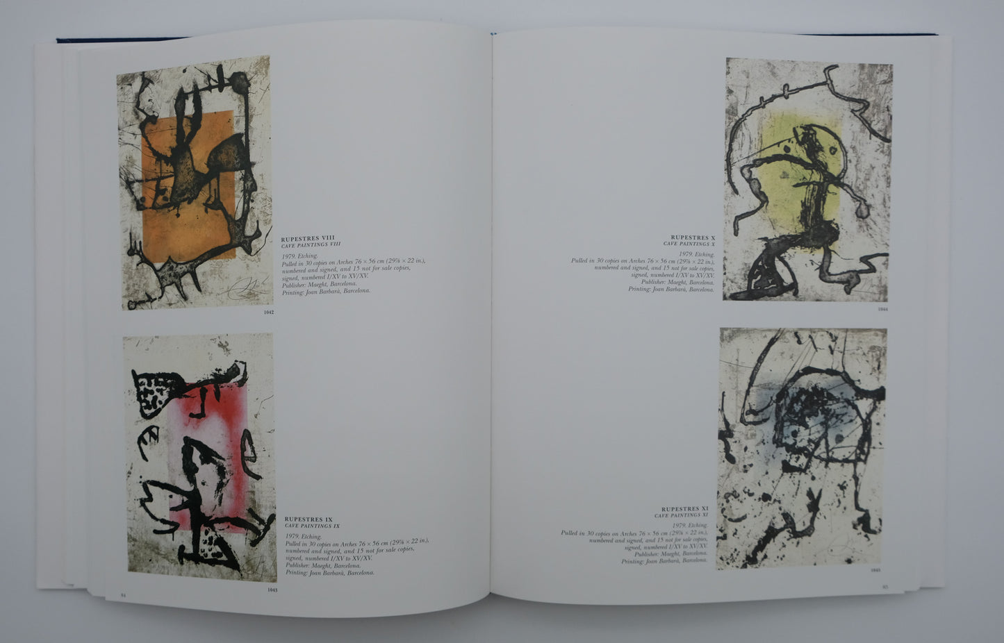 Joan MIRO : Volume IV : Miró – Engraveur (1976-1983) - 2 bois gravés originaux