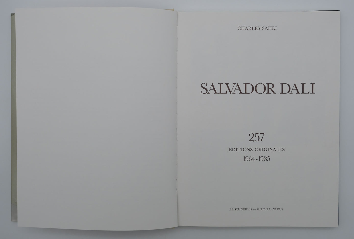 Salvador DALI : Catalogue raisonné Sahli - 257 œuvres originales