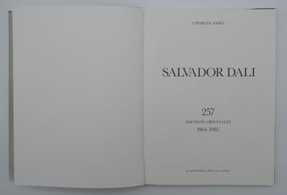 Salvador DALI : Catalogue raisonné Sahli - 257 œuvres originales