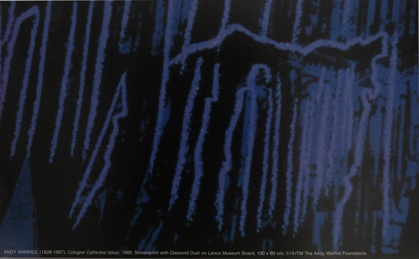 Andy WARHOL : Cologne Cathedral (blue) - Affiche originale en couleurs