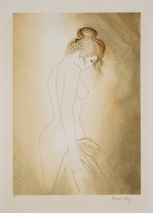 Bernard CHAROY : Nu de Virginie - Lithographie originale signée